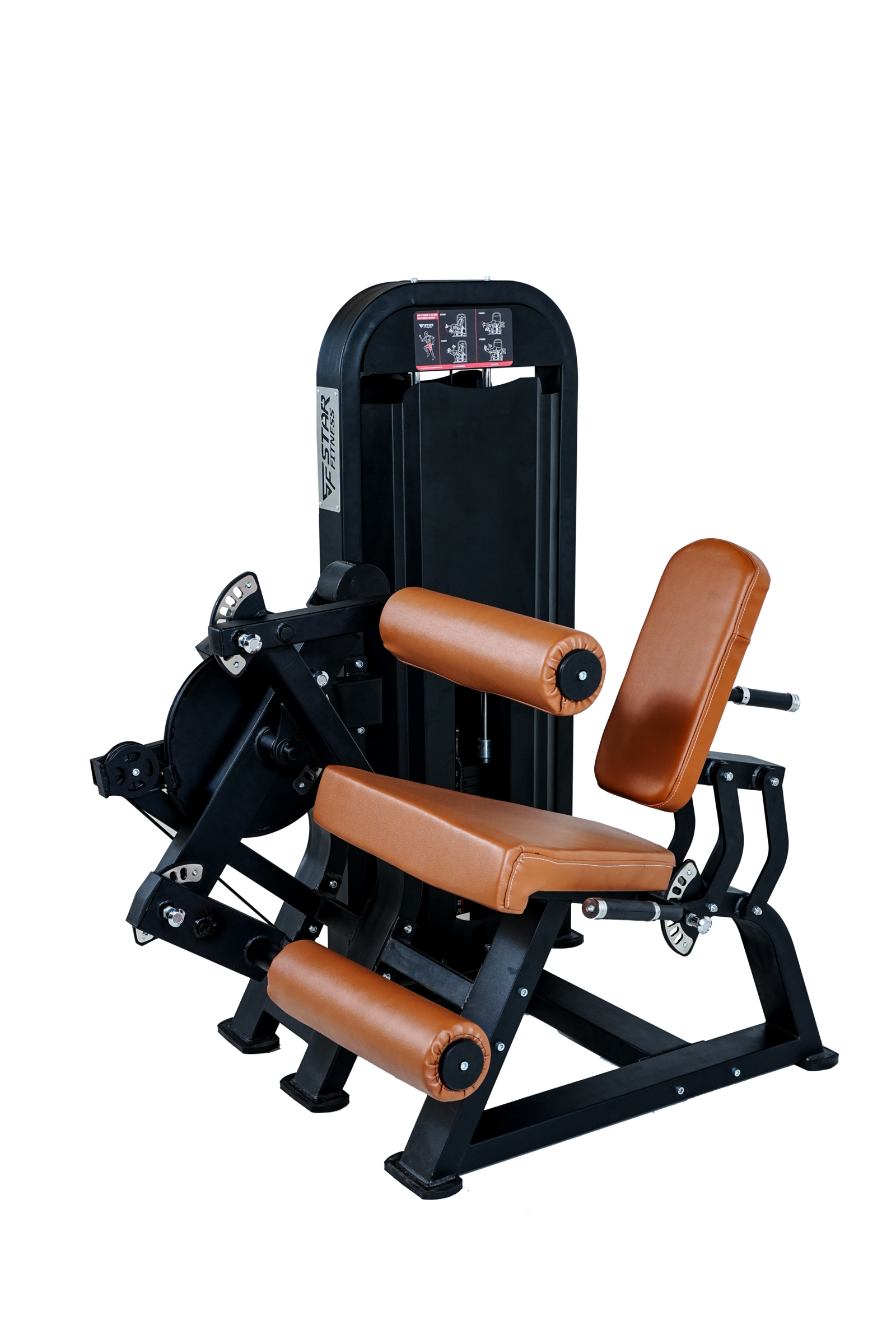 Seated leg extension & leg curl machine